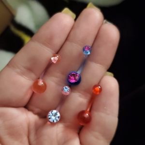 Acrylic 14G belly rings